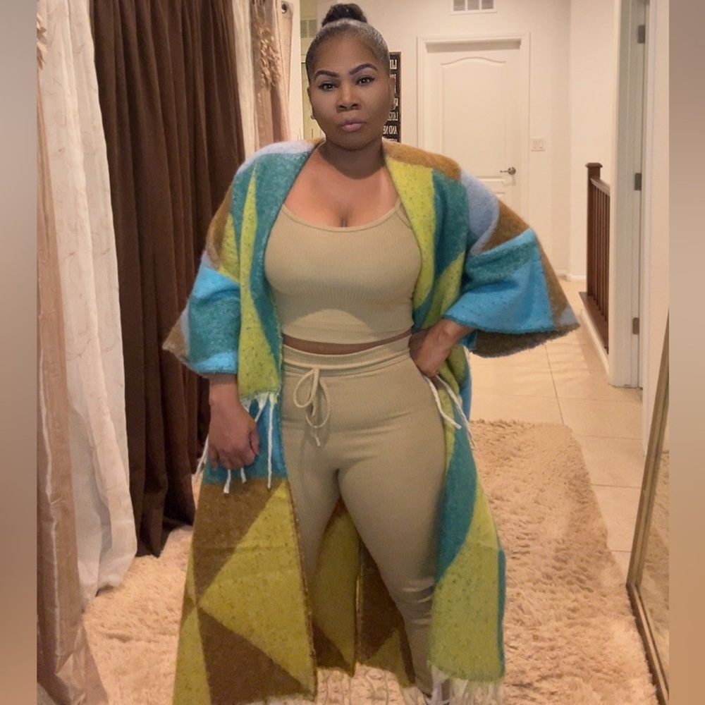 Multi Color Wool Cardigan - Picture 11 of 17